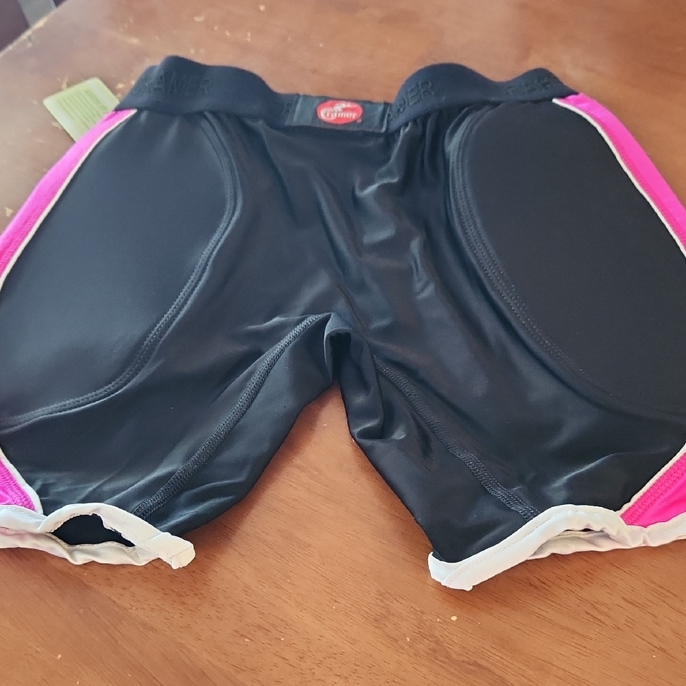 Kids Active Shorts in Black and Pink